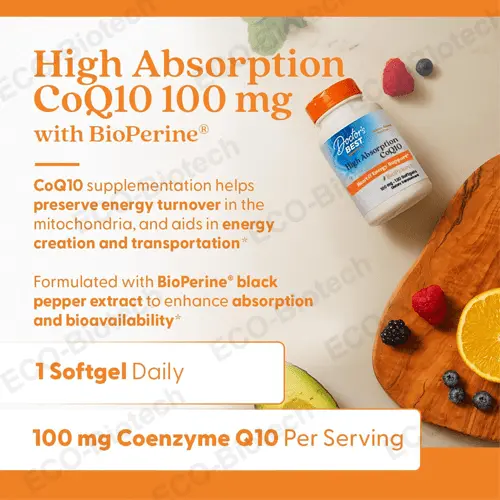 Coenzyme Q10 Softgels for Heart Health & Antioxidant Support