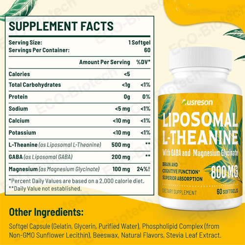 Liposomal L-Theanine softgels with GABA | Sleep and Relaxation | Reson