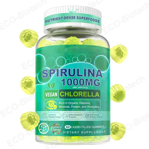 Superfood Spirulina Chlorella Gummies OEM manufacturer