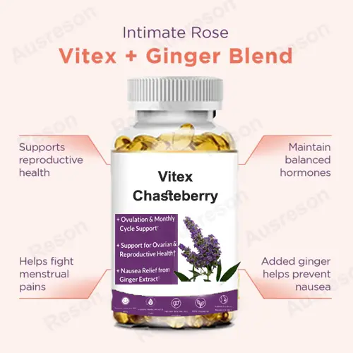 Vitex Berry Softgels for hormonal balance GMP factory | Reson