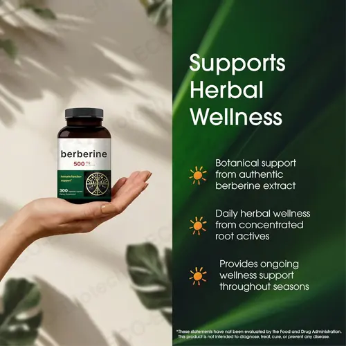 Berberine capsules supplement for blood sugar support