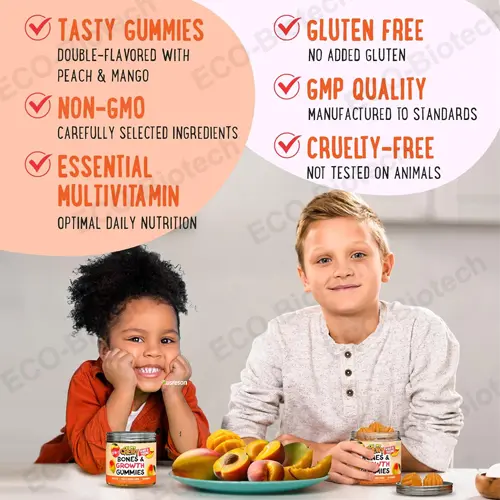 Bones & Growth gummies with Calcium, Zinc, Vitamin D3 | Reson