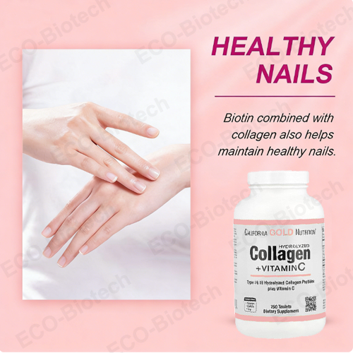 vitamin c collagen Tablets Type I & III supplement oem own brand