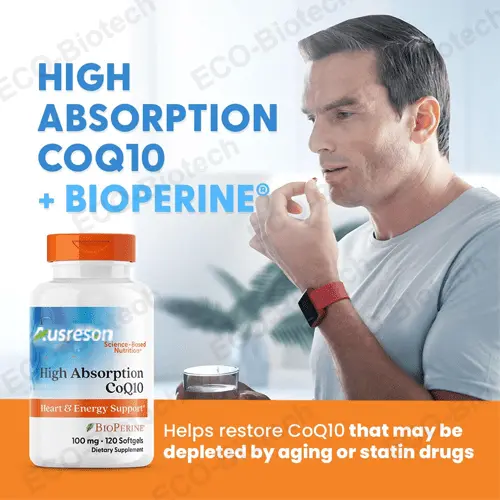 Coenzyme Q10 Softgels for Heart Health & Antioxidant Support