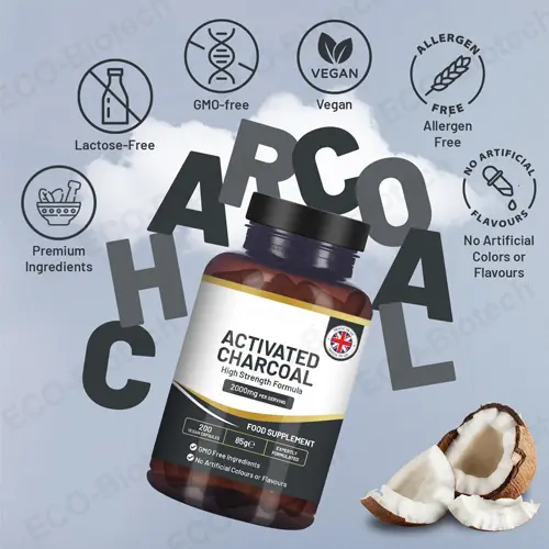 Activated Charcoal Capsules | Best for Gas & Bloating | Reson
