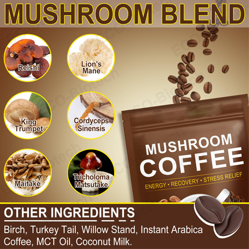 best Organic Mushroom Coffee powder oem supplier