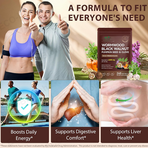 Black Walnut Cloves softgels | Digestive Support | Reson