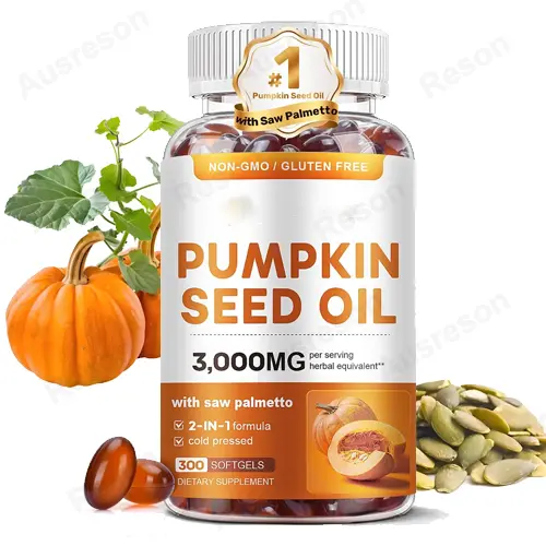 Pumpkin Oil softgels Supports Hair, Urinary, Bladder & Prostate Health