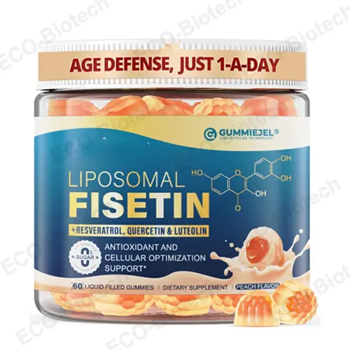 Liposomal Fisetin gummies for brain health Private label supply