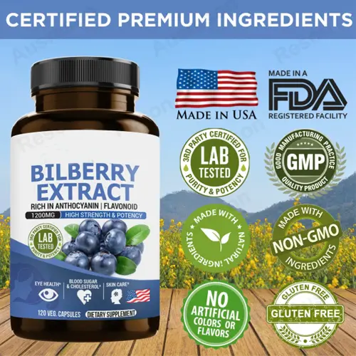 Bilberry Extract capsules Non-GMO eye support | Reson