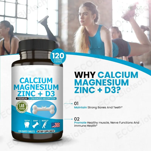 Calcium Magnesium Zinc Vitamin D3 tablets Bone Teeth Muscle