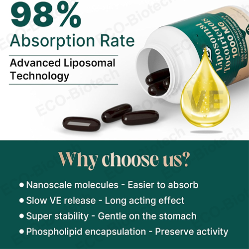 Liposomal Vitamin E softgels Tocotrienols | Highly Absorbable | Reson