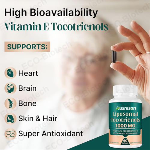 Liposomal Vitamin E softgels Tocotrienols | Highly Absorbable | Reson