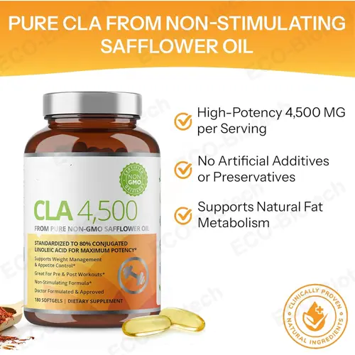 Conjugated Linoleic Acid with Safflower Oil softgels OEM Manufacturer