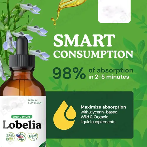 Lobelia liquid: natural lung cleanse drops