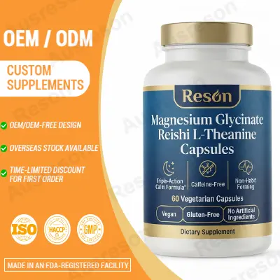 Magnesium Glycinate Reishi L-Theanine capsules OEM supply