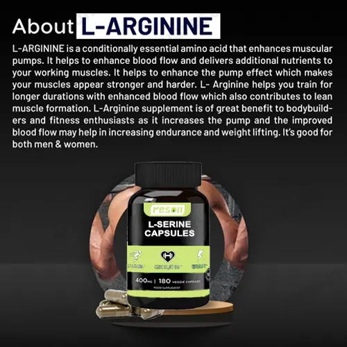 L-Arginine Capsules: Nitric Oxide booster supplement
