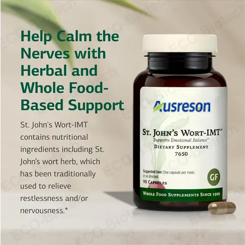 St. John's Wort capsules: Natural Emotions and Anxiety Support