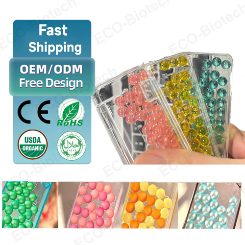 Vitamin L-Theanine Popping Beads Chewing Gum oem Manufacturer