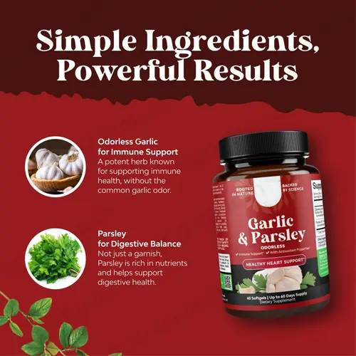 Garlic & Parsley softgels: Boost heart and immunity
