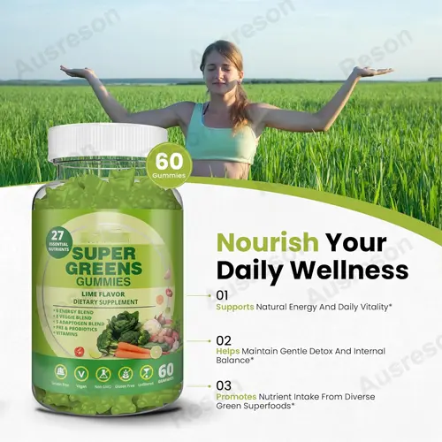 Super Greens gummies Detox support supplier | Reson