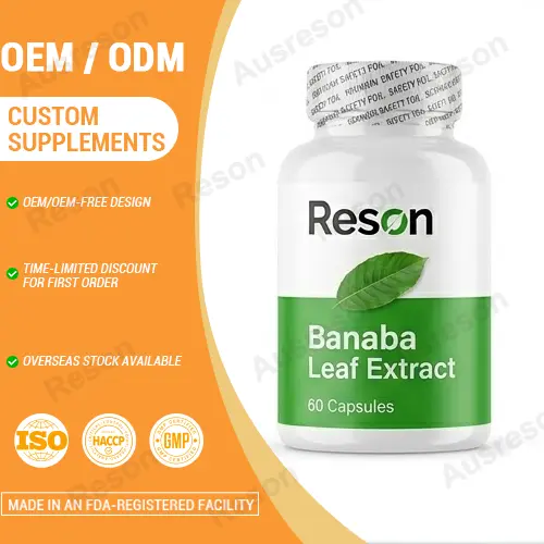Standardized Banaba Leaf Extract capsules 2% Corosolic Acid