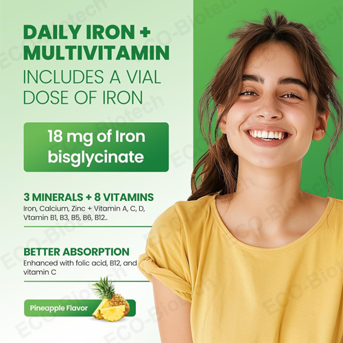 Iron Gummies supplement Support Energy OEM Manufacturing