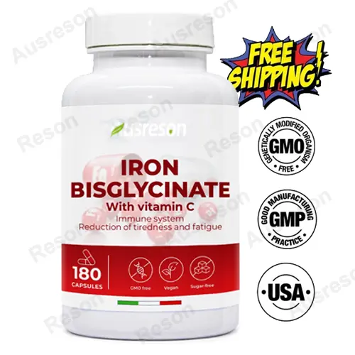 High bioavailability Iron Bisglycinate Vitamin C capsules manufacturer