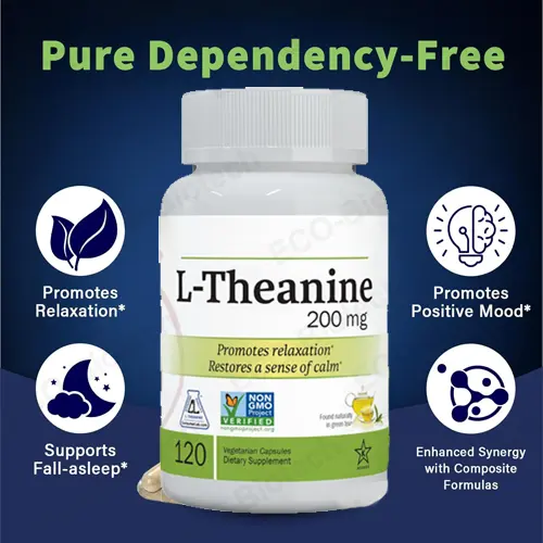 L-Theanine capsules for Mood Relaxation & Stress Relief