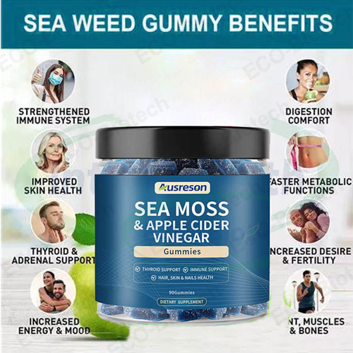 Organic Sea Moss apple Cider Vinegar Gummies OEM supplement