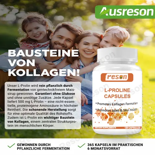 L-Proline Capsules GMP Organic Certification | Reson