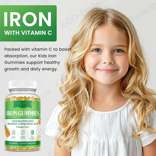 Iron Gummies supplement Support Energy OEM Manufacturing
