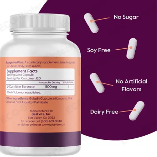 L-Carnitine Tartrate capsules: Supports Heart Health