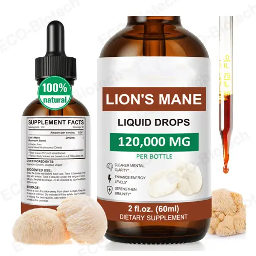Lions Mane Liquid Drops | Dual Extract for Brain Health | OEM