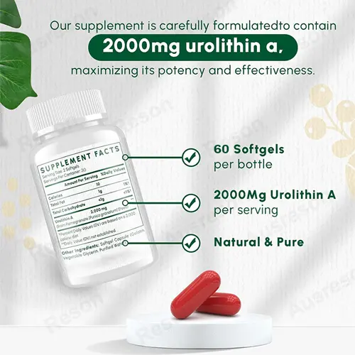 Urolithin A supplement softgels Mitochondria Support