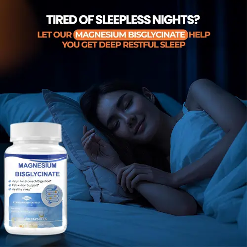 Magnesium Bisglycinate capsules: Sleep, Muscle, Bone