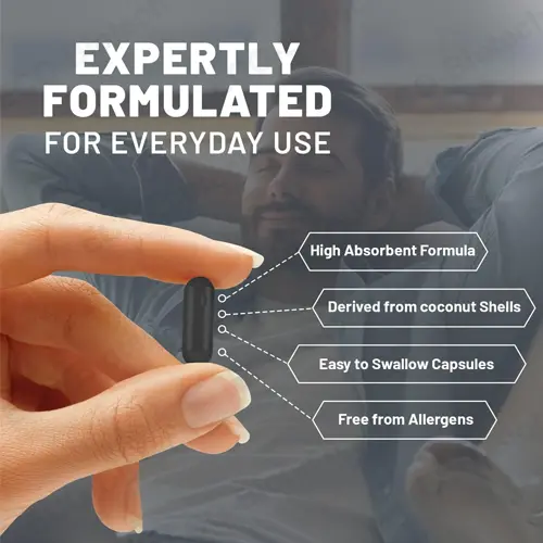 Activated Charcoal Capsules | Best for Gas & Bloating | Reson