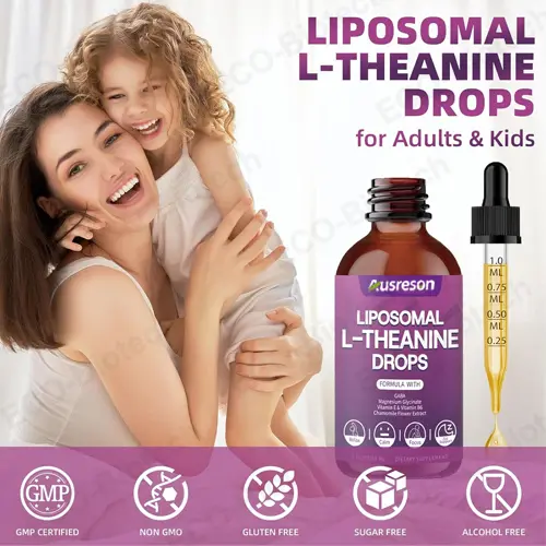 Liposomal L-Theanine Drops oem manufacturer | Calm & Focus