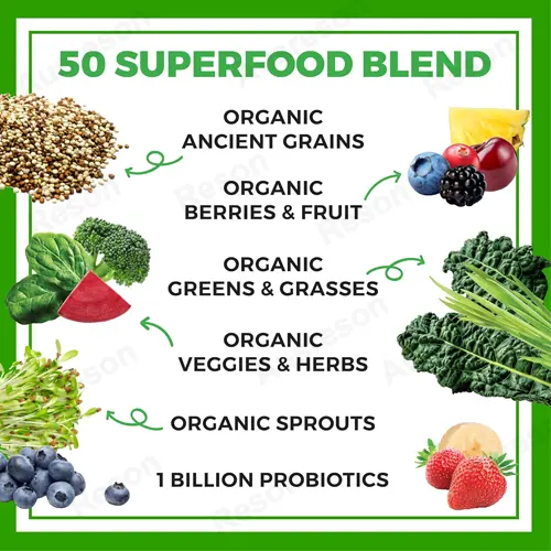 organic superfoods powder for skin and immunity