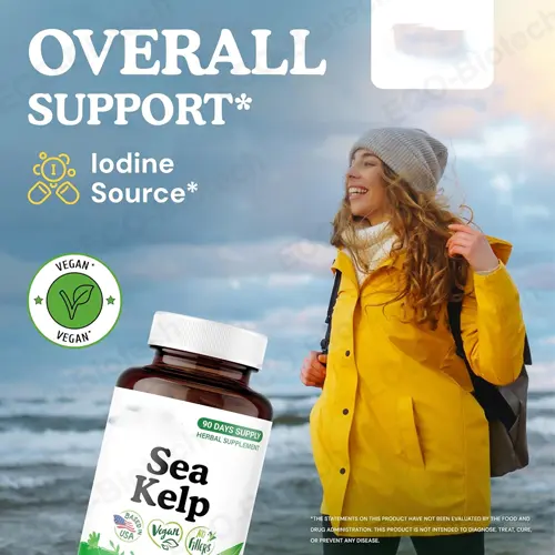Seaweed capsules: Support thyroid health and metabolism