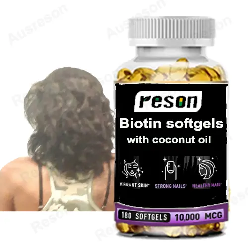 10000mcg Biotin softgels with coconut oil | GMP Reson