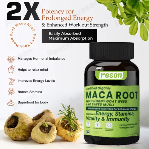 Maca Root capsules for hormonal balance in women | Reson