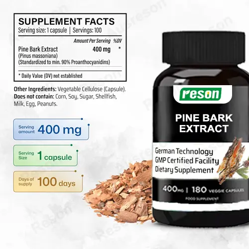 wholesale Pine Bark Extract capsules 95% OPC supplement | Reson