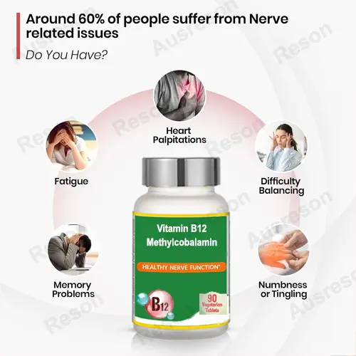 Vitamin B12 Methylcobalamin tablets for Energy & Nerves