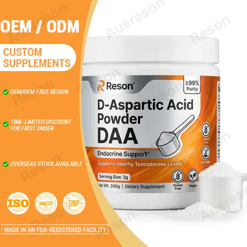 Pure D-Aspartic Acid powder bulk sports nutrition supplement