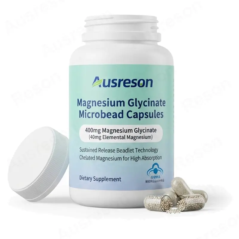 High absorption Magnesium Glycinate Microbeads capsules Manufacturer