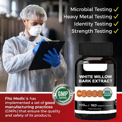 White Willow extract capsules 15% salicin supplement | Reson
