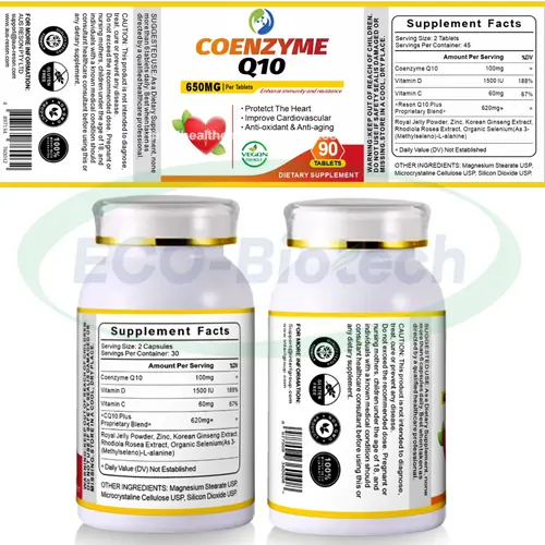 Coenzyme Q10 CoQ10 Capsules for heart health supplier | Reson