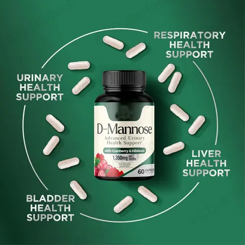 D-Mannose Capsules with Cranberry: Urinary tract health