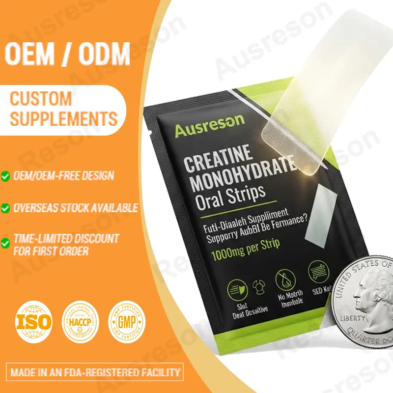 Creatine monohydrate oral strips bulk supplier Fast-Absorbing